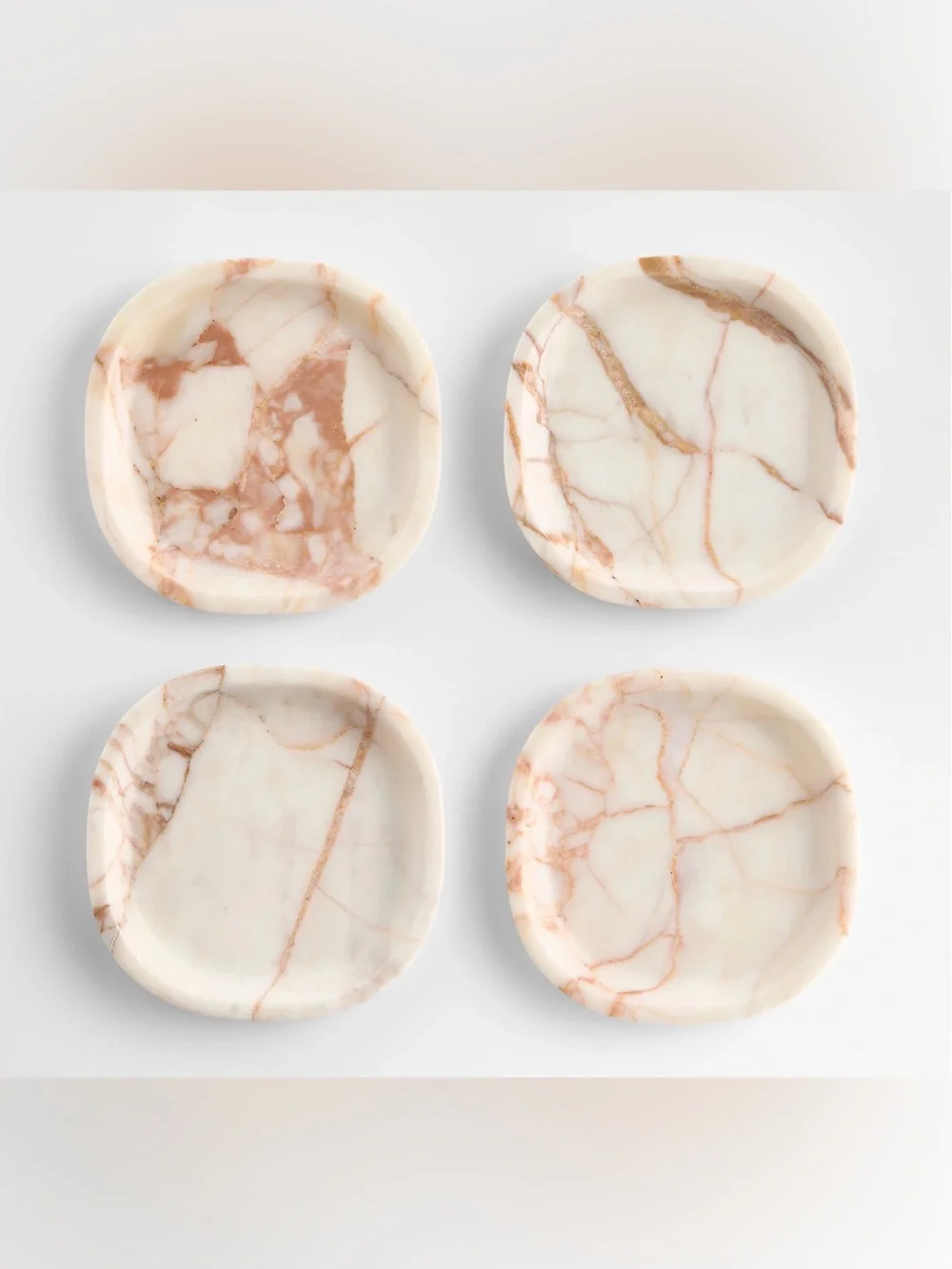 Crate&Barrel Marble Coasters - Set of 4